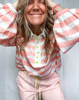 Twill Rugby Blouse | Rose - Bombaby