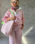 Twill Rugby Blouse | Rose - Bombaby