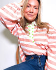 Twill Rugby Blouse | Rose - Bombaby