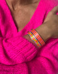 Enamel Bracelet | Neon Lattice - Bombaby