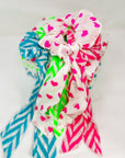 Handmade Block Print Cotton Scrunchies - Bombaby