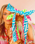 Handmade Block Print Headband | Bow - Bombaby
