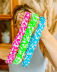 Handmade Block Print Headband | Braided - Bombaby