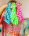 Handmade Block Print Headband | Top Knot - Bombaby
