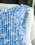 Handmade Quilted Heirloom Cushion - Estha - Bombaby