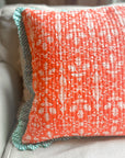 Handmade Quilted Heirloom Cushion - Saffy - Bombaby