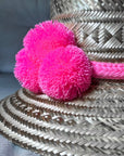 Handwoven Pompom Hat Bands - Bombaby