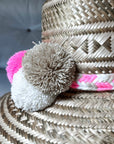 Handwoven Pompom Hat Bands - Bombaby