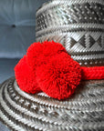 Handwoven Pompom Hat Bands - Bombaby