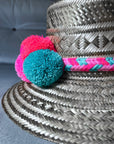 Handwoven Pompom Hat Bands - Bombaby