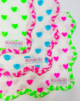 Scallop Block Print Napkins - Bombaby