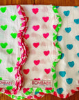 Scallop Block Print Napkins - Bombaby
