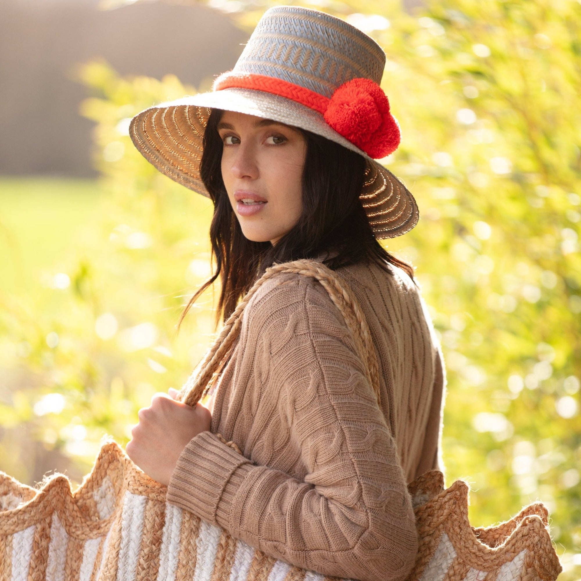 The Dahlia | Handmade Wayuu Pompom Hat - Bombaby