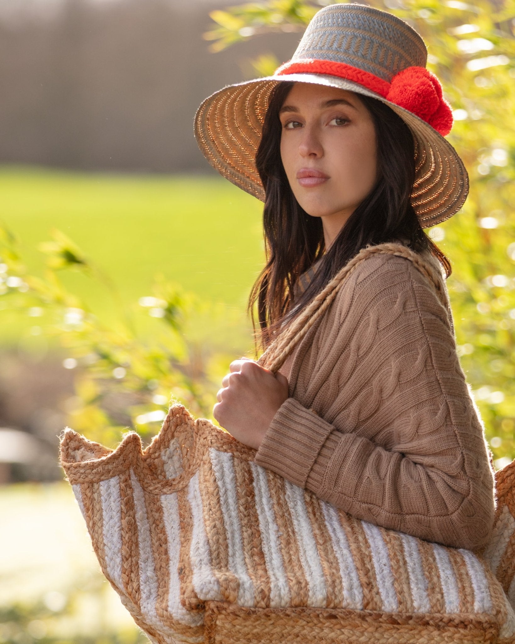 The Dahlia | Handmade Wayuu Pompom Hat - Bombaby