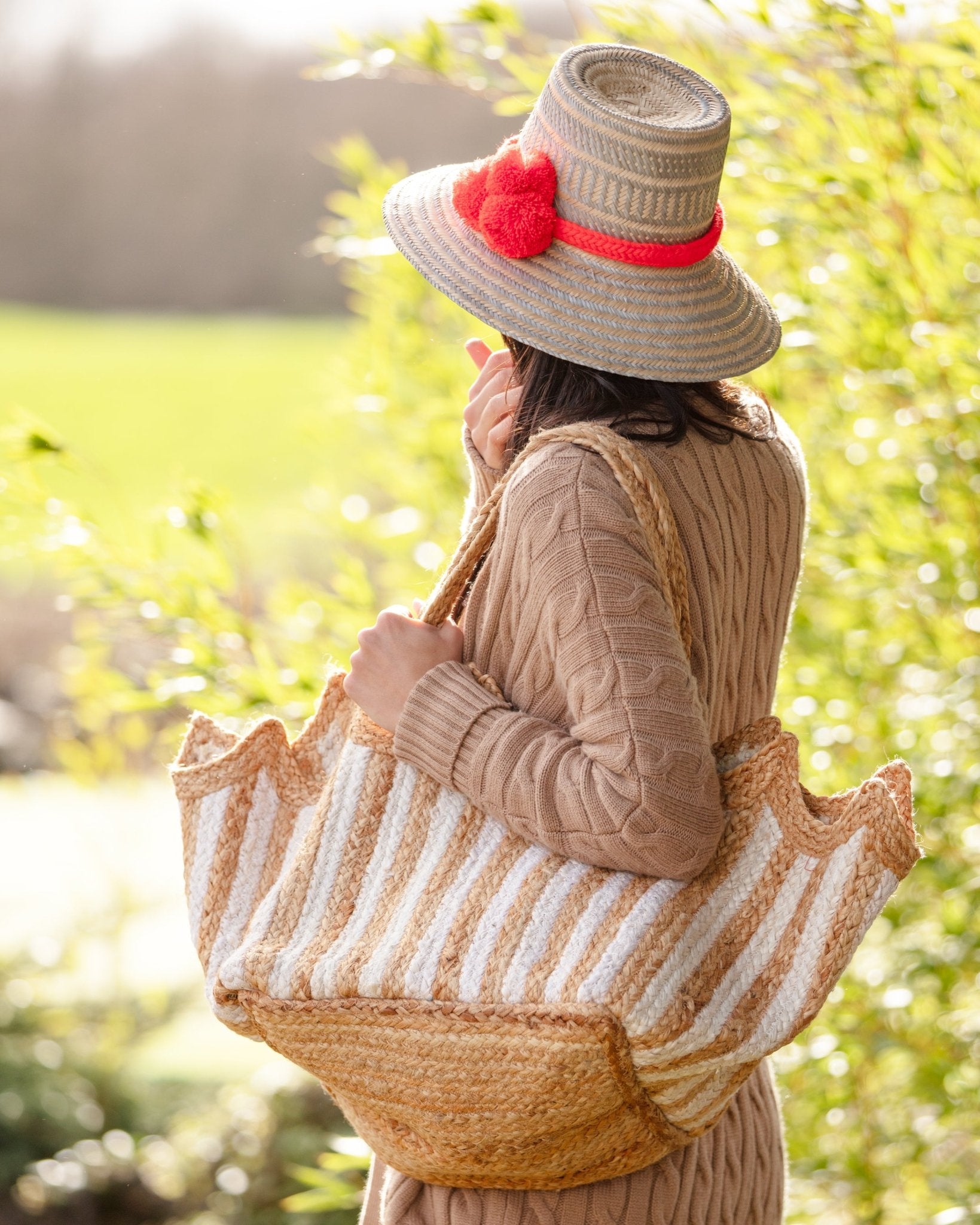 The Dahlia | Handmade Wayuu Pompom Hat - Bombaby