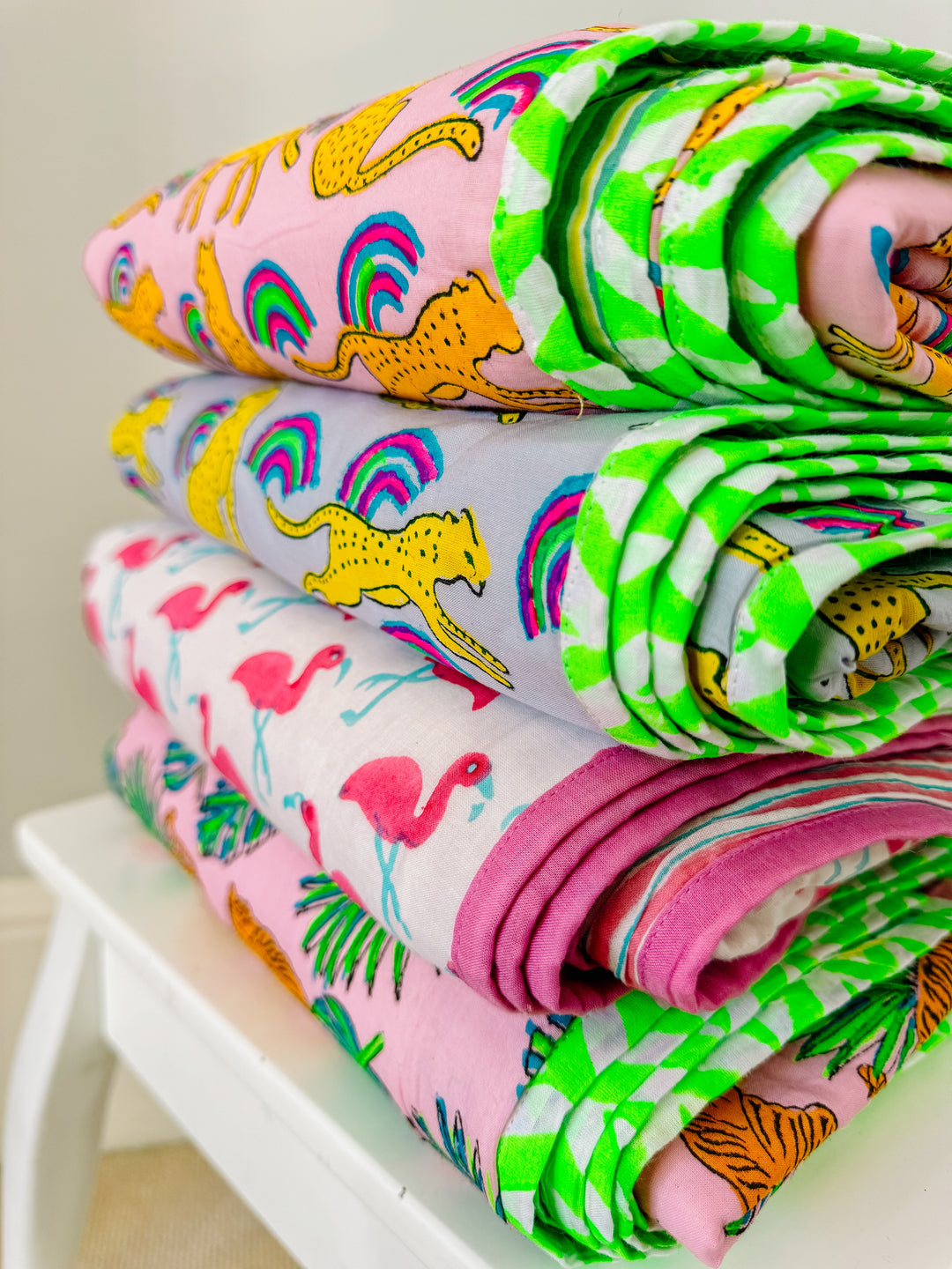 Block Print Blankets - Bombaby