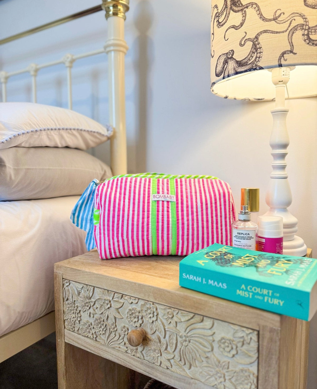 Customised Quilted Wash Bag | Sugar Rush - Bombaby