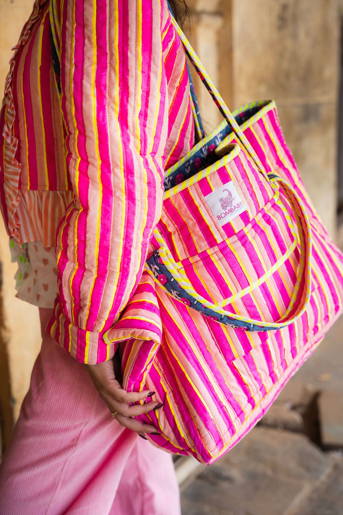 Quilted Zip Travel Tote Bags
