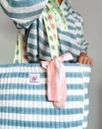 The Rugby Tote | Mykonos Blue