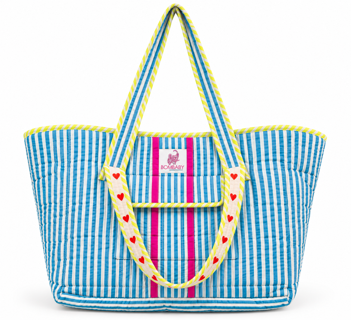 Customised Zipped Travel Tote | Malibu Blue