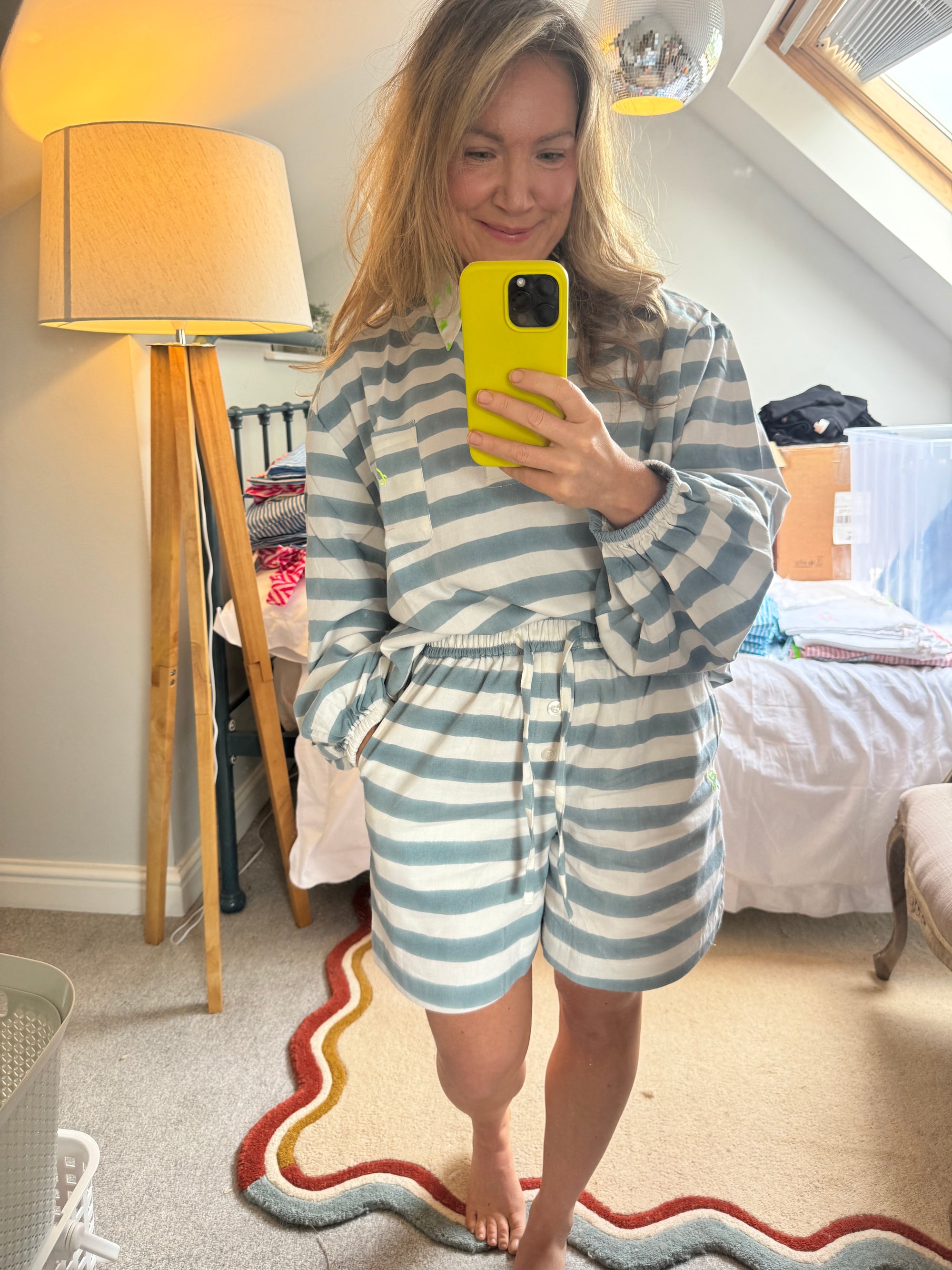 The Rugby Shorts | Mykonos Blue