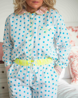 GOTS Organic Twill Pyjamas | Blue Stars