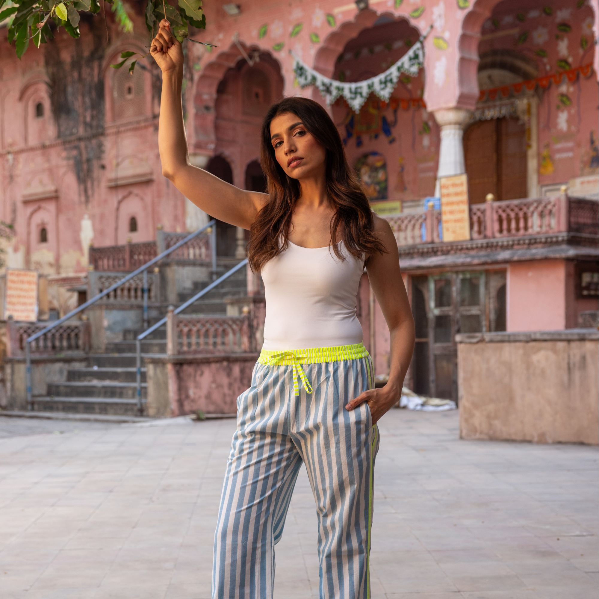 The Pop Pants | Mykonos Blue