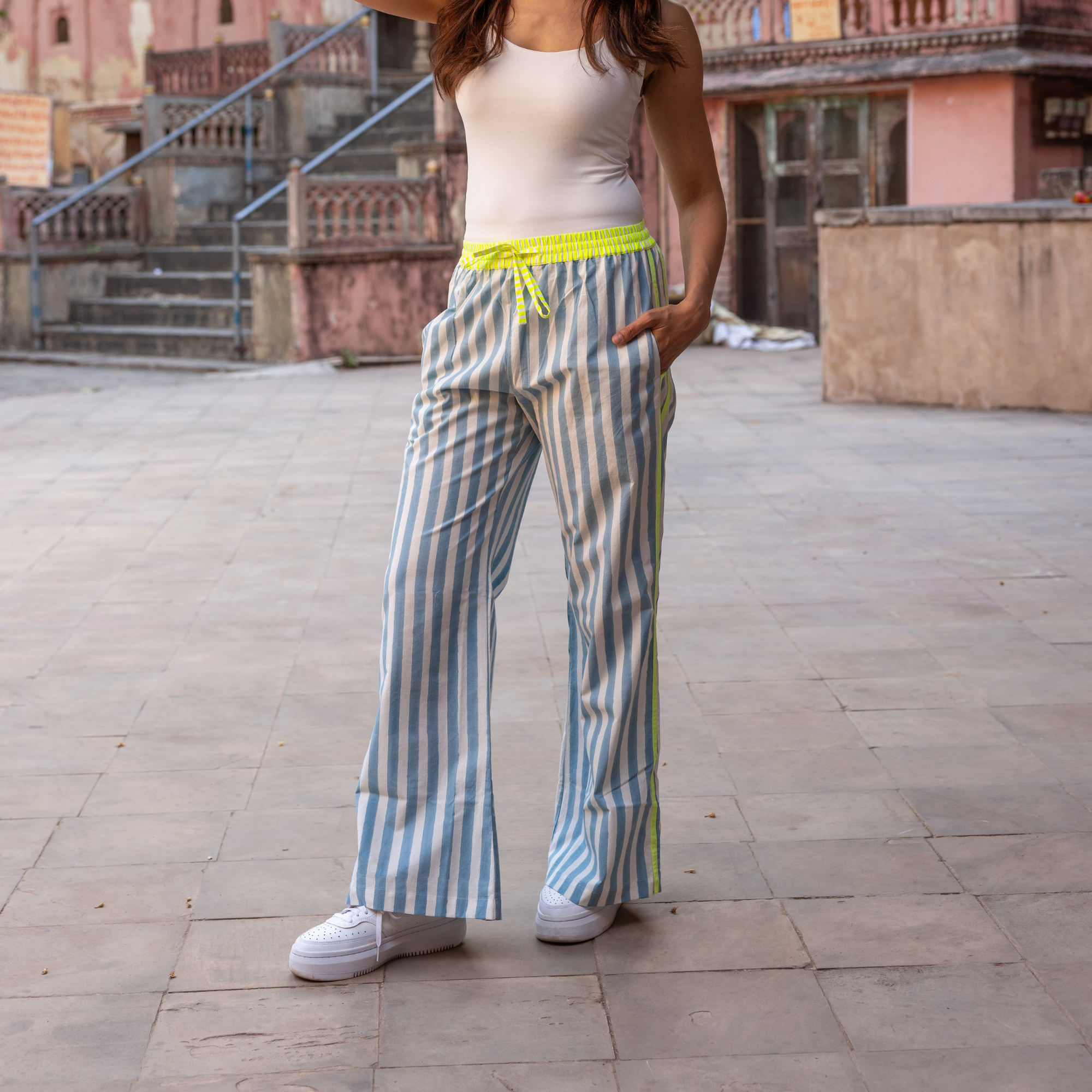 The Pop Pants | Mykonos Blue