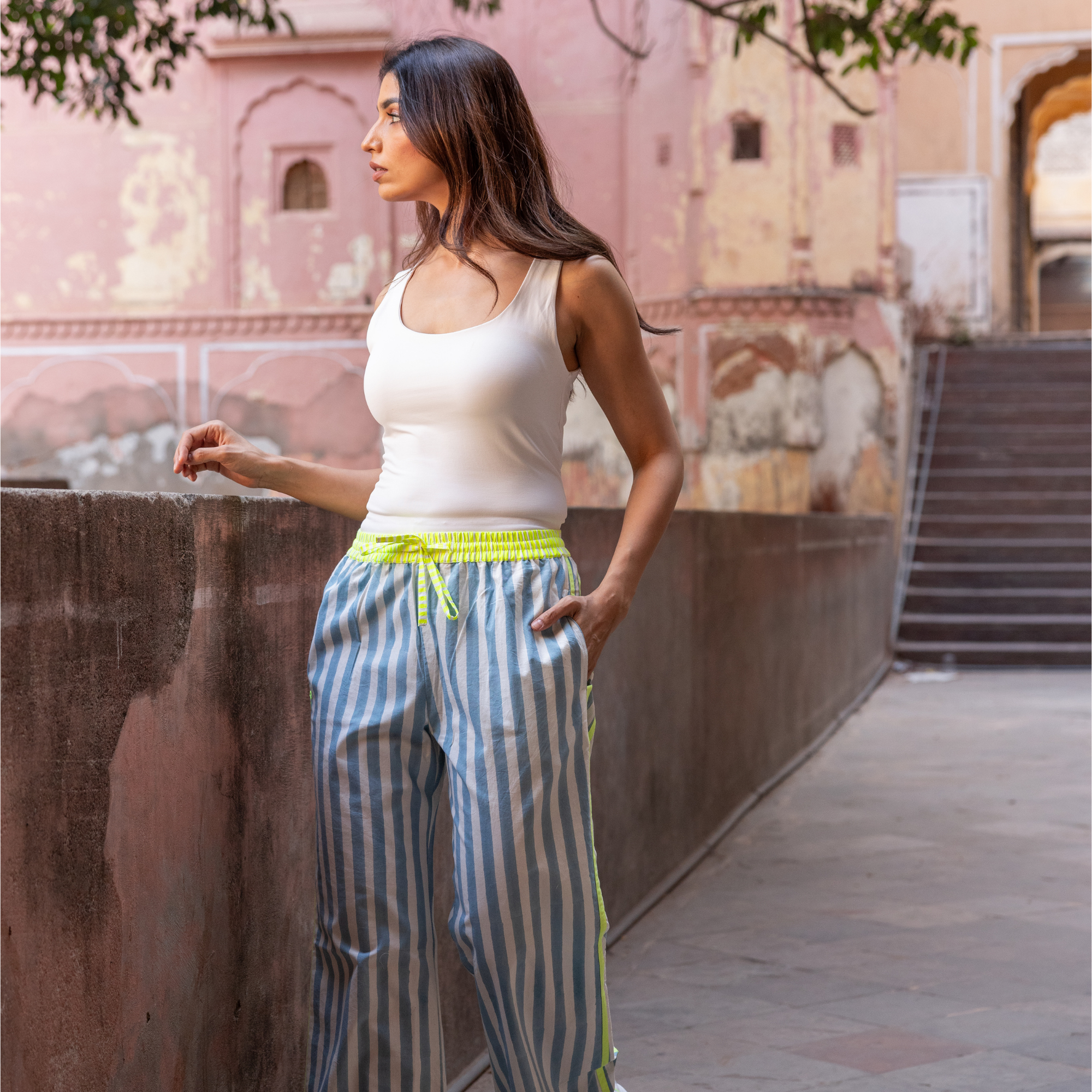 The Pop Pants | Mykonos Blue