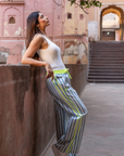 The Pop Pants | Mykonos Blue