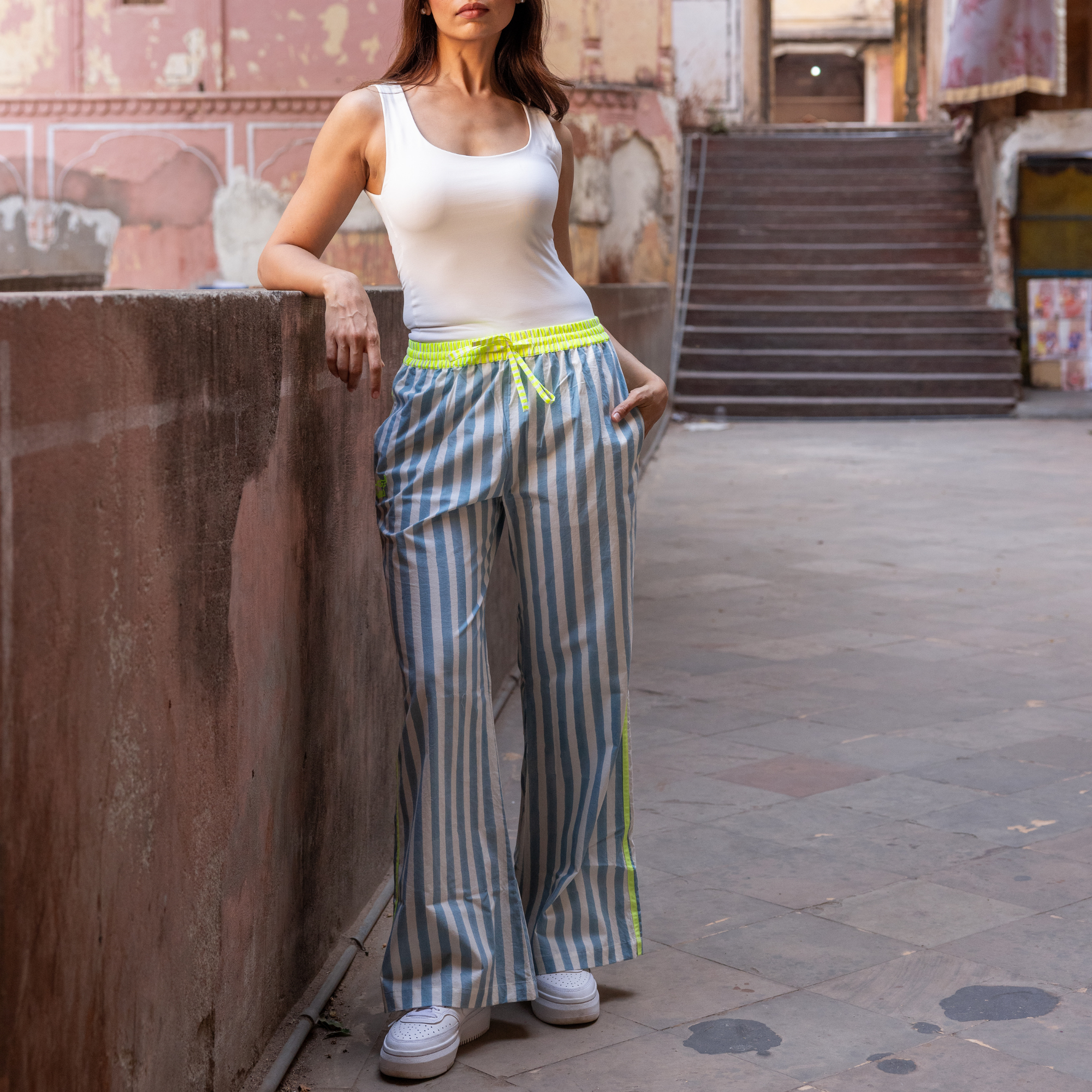 The Pop Pants | Mykonos Blue