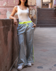 The Pop Pants | Mykonos Blue