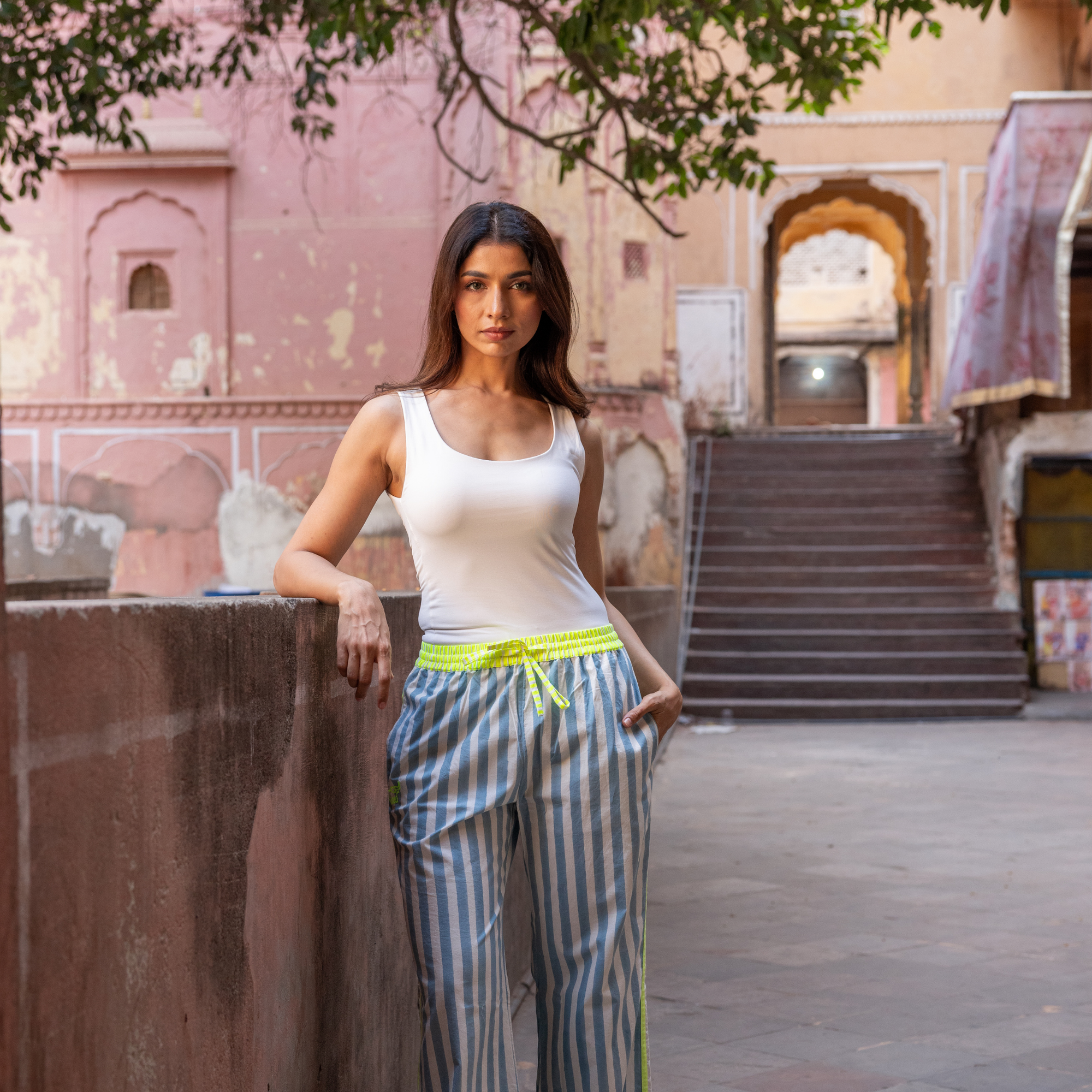 The Pop Pants | Mykonos Blue