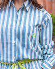 The Pop Shirt | Mykonos Blue