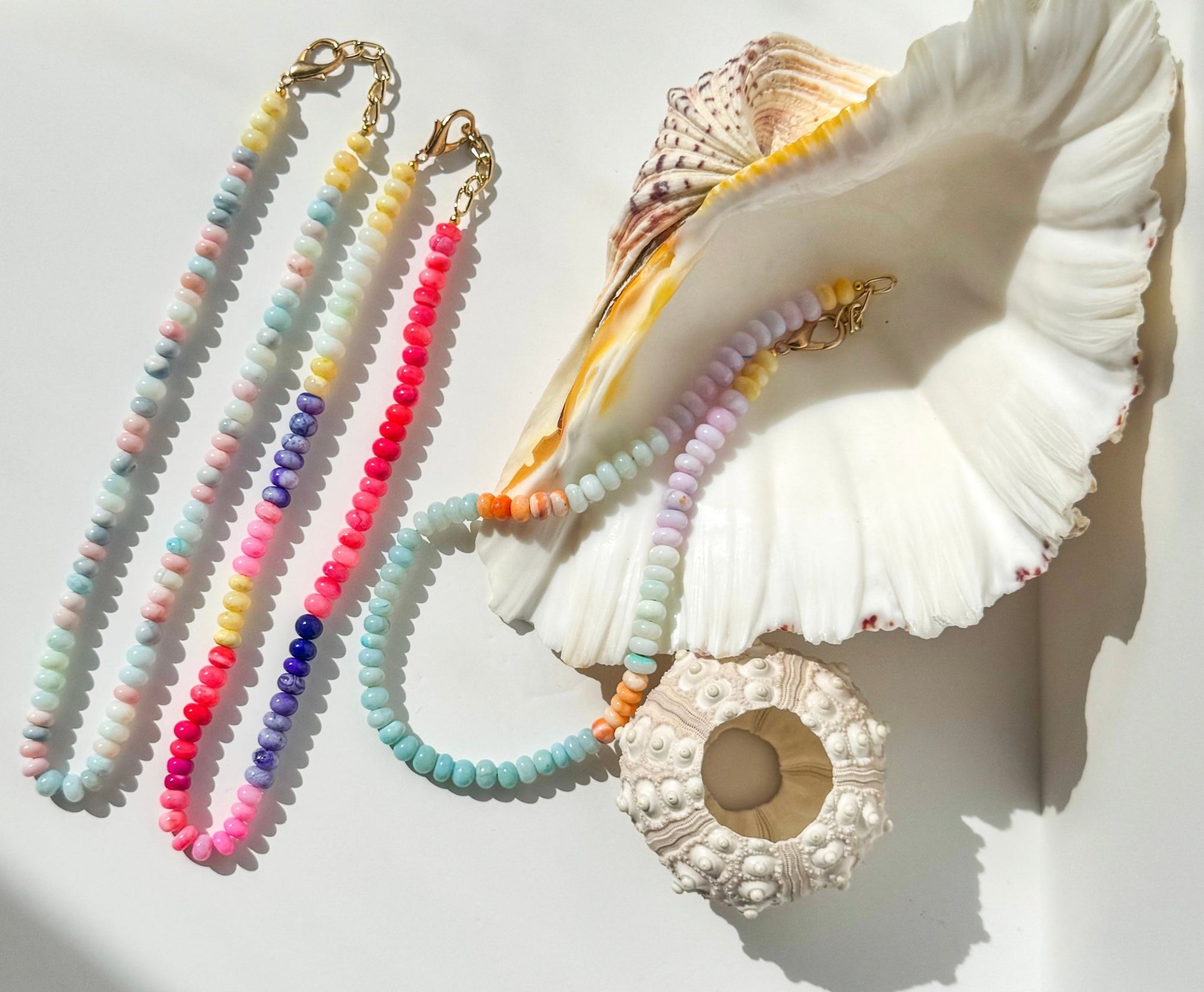 Beaded Opal Necklace | Piña Colada | PRE ORDER - Bombaby