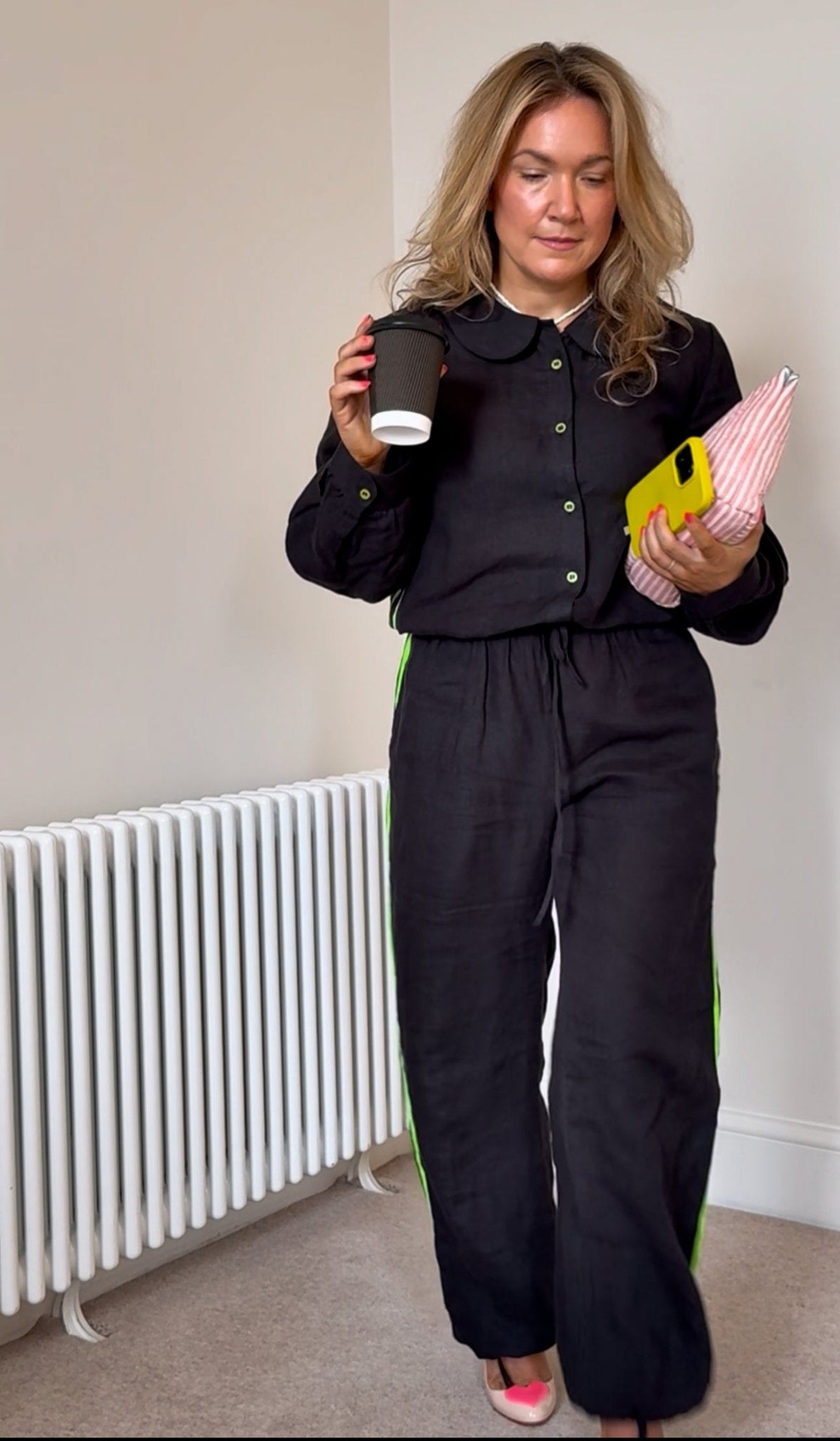 Black Disco Blouse | Organic Linen - Bombaby