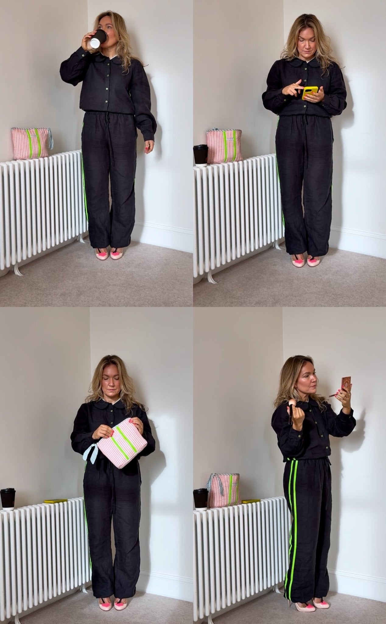 Black Disco Blouse | Organic Linen - Bombaby