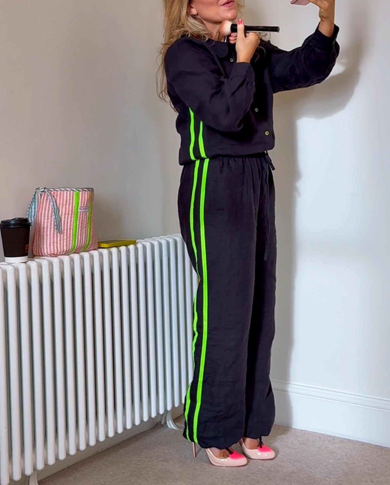 Black Disco Blouse | Organic Linen - Bombaby