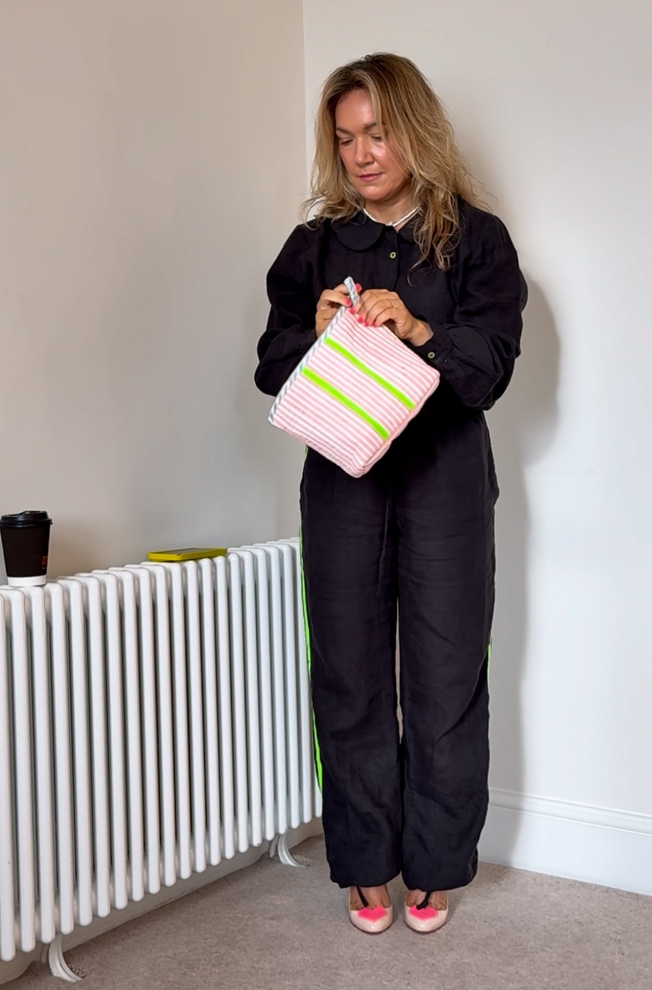 Black Disco Pants | Organic Linen Trousers - Bombaby