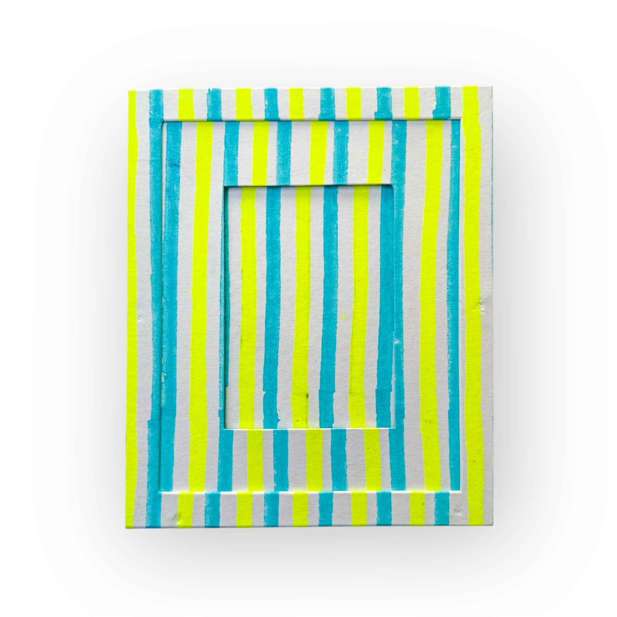 Block Print Picture Frame | Blue Lemonade SECONDS - Bombaby