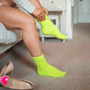 Cashmere Bed Socks | Neon Yellow - Bombaby