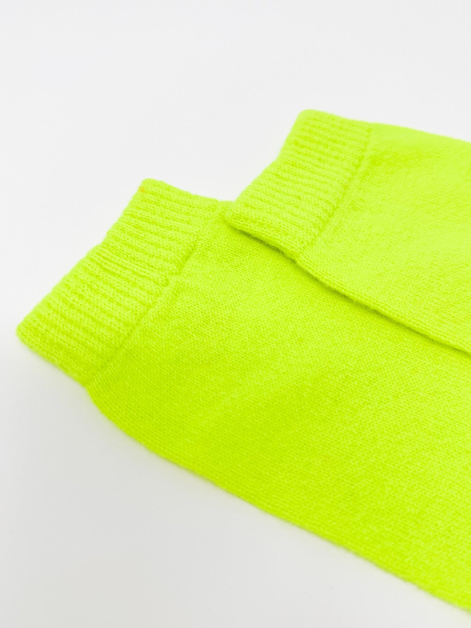 Cashmere Bed Socks | Neon Yellow - Bombaby