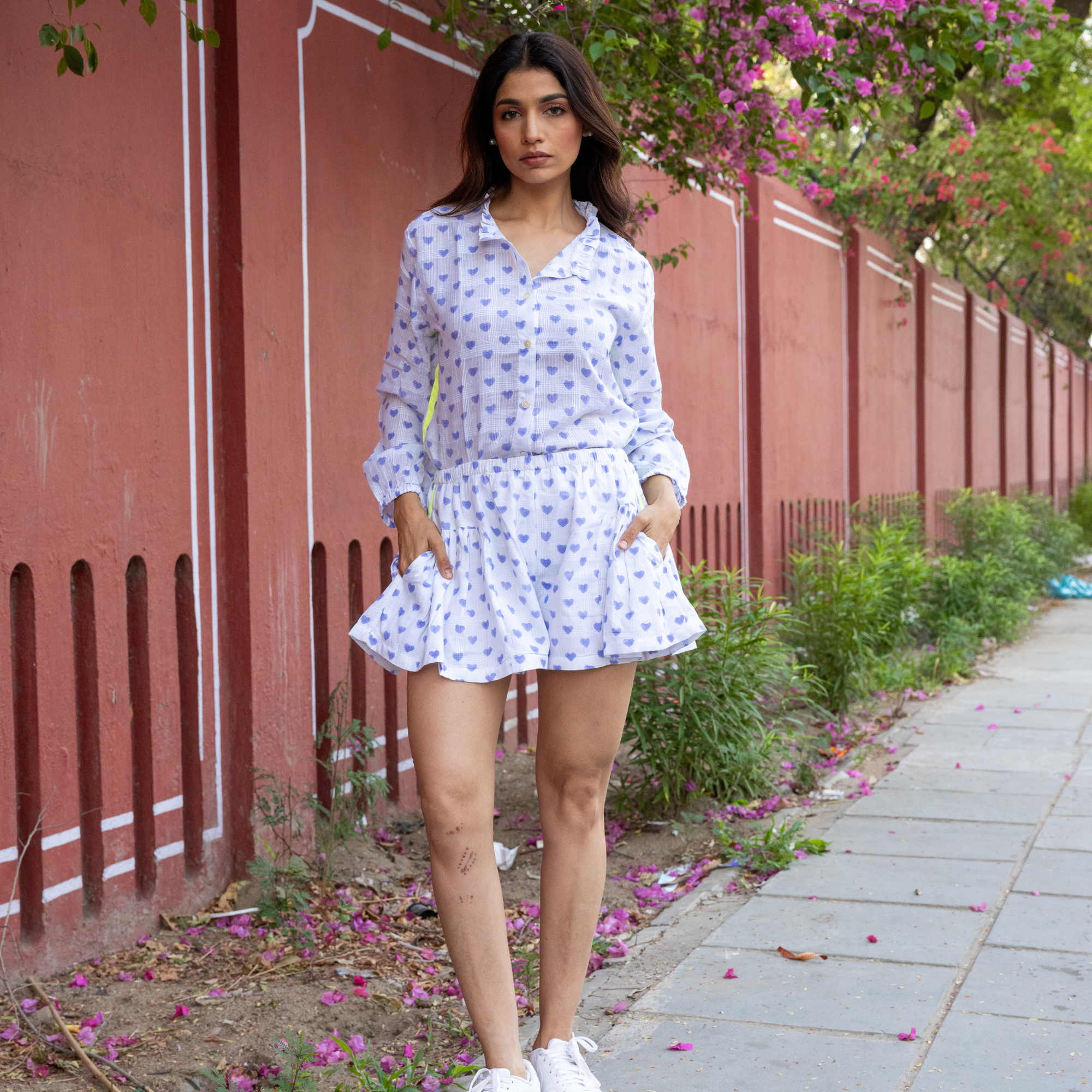 Cotton Voile Skort | Viola - Bombaby
