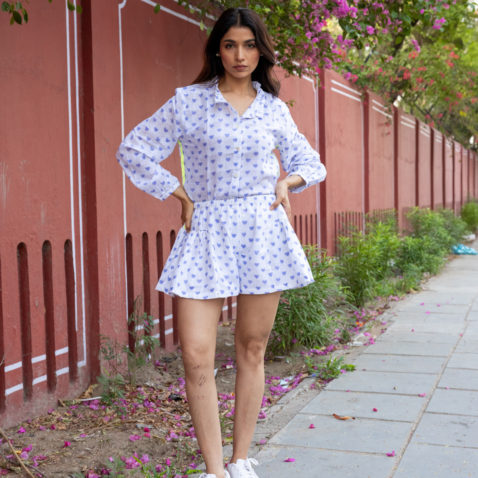 Cotton Voile Skort | Viola - Bombaby
