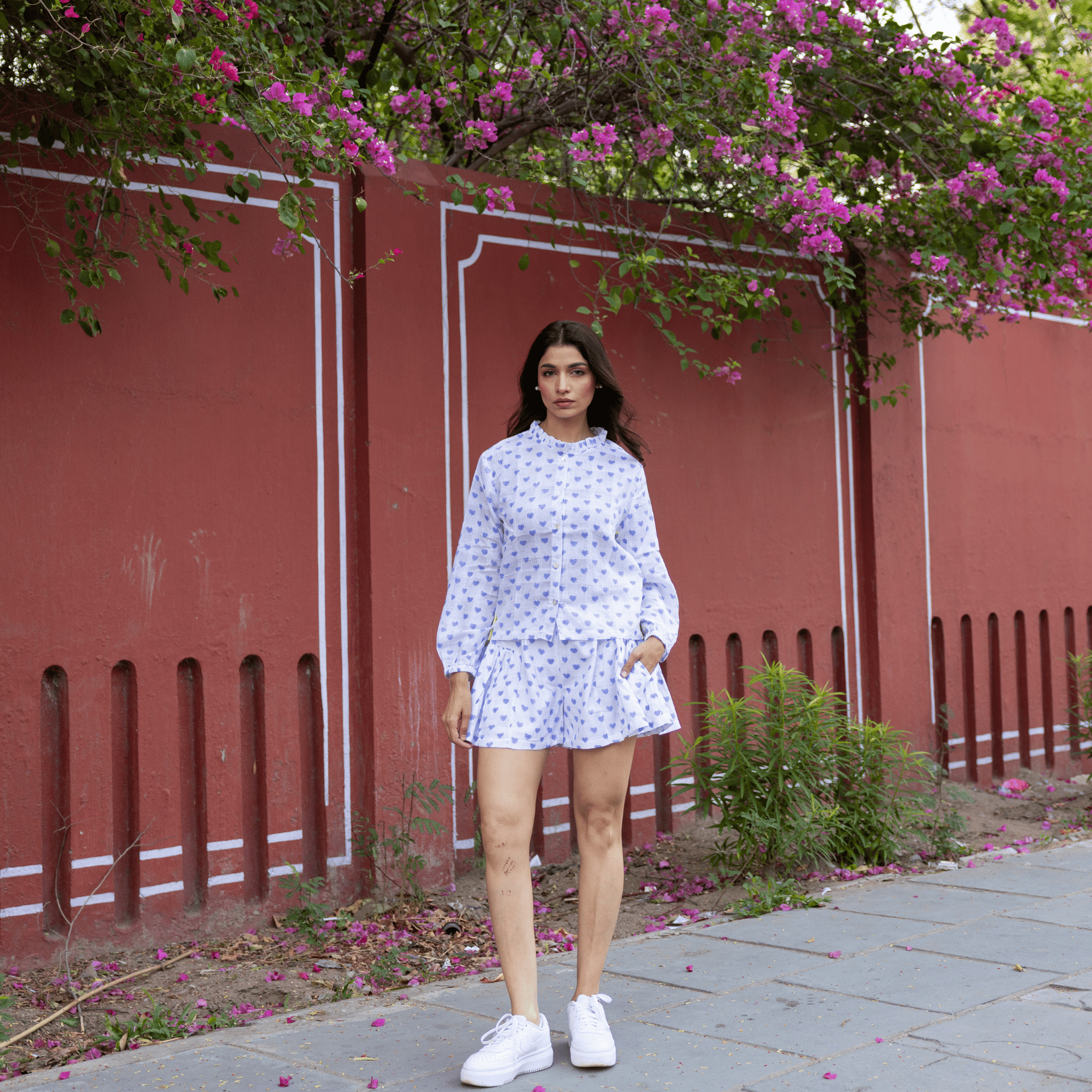 Cotton Voile Skort | Viola - Bombaby