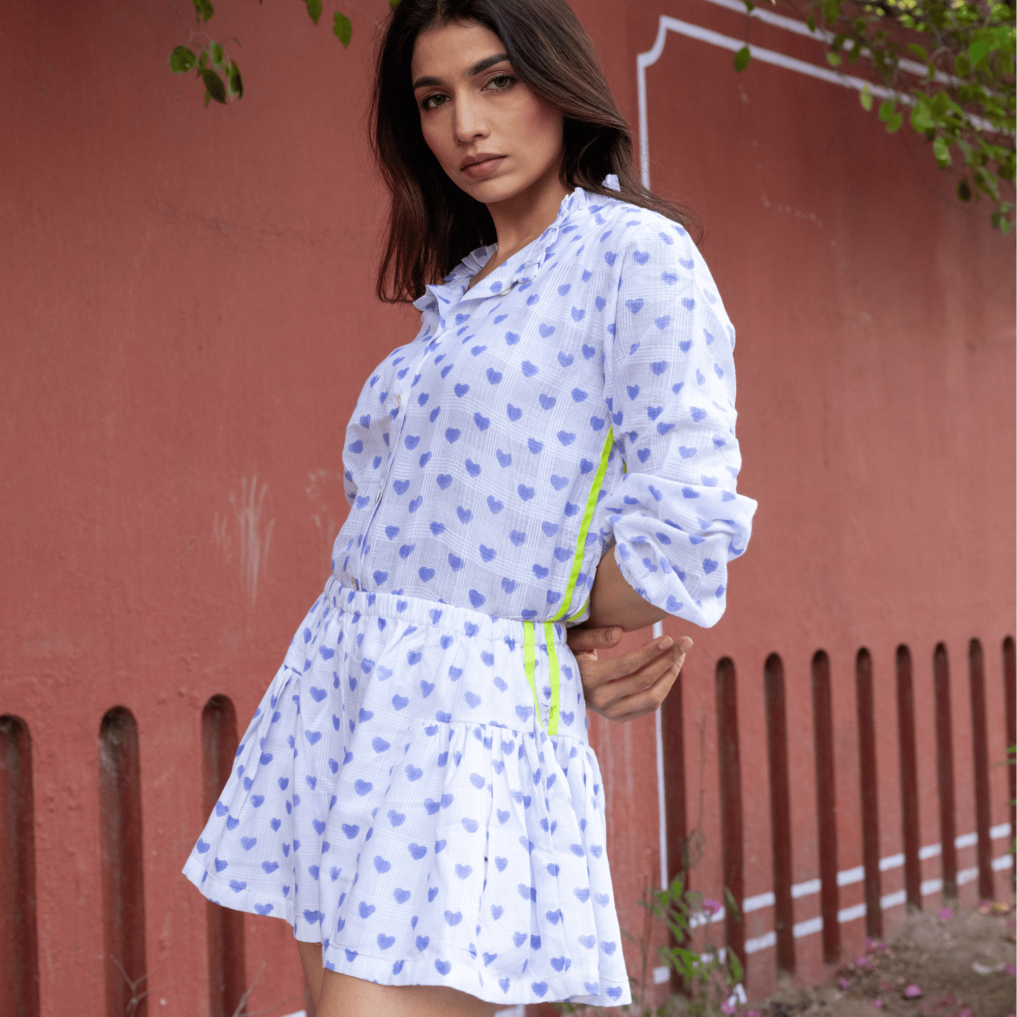 Cotton Voile Skort | Viola - Bombaby