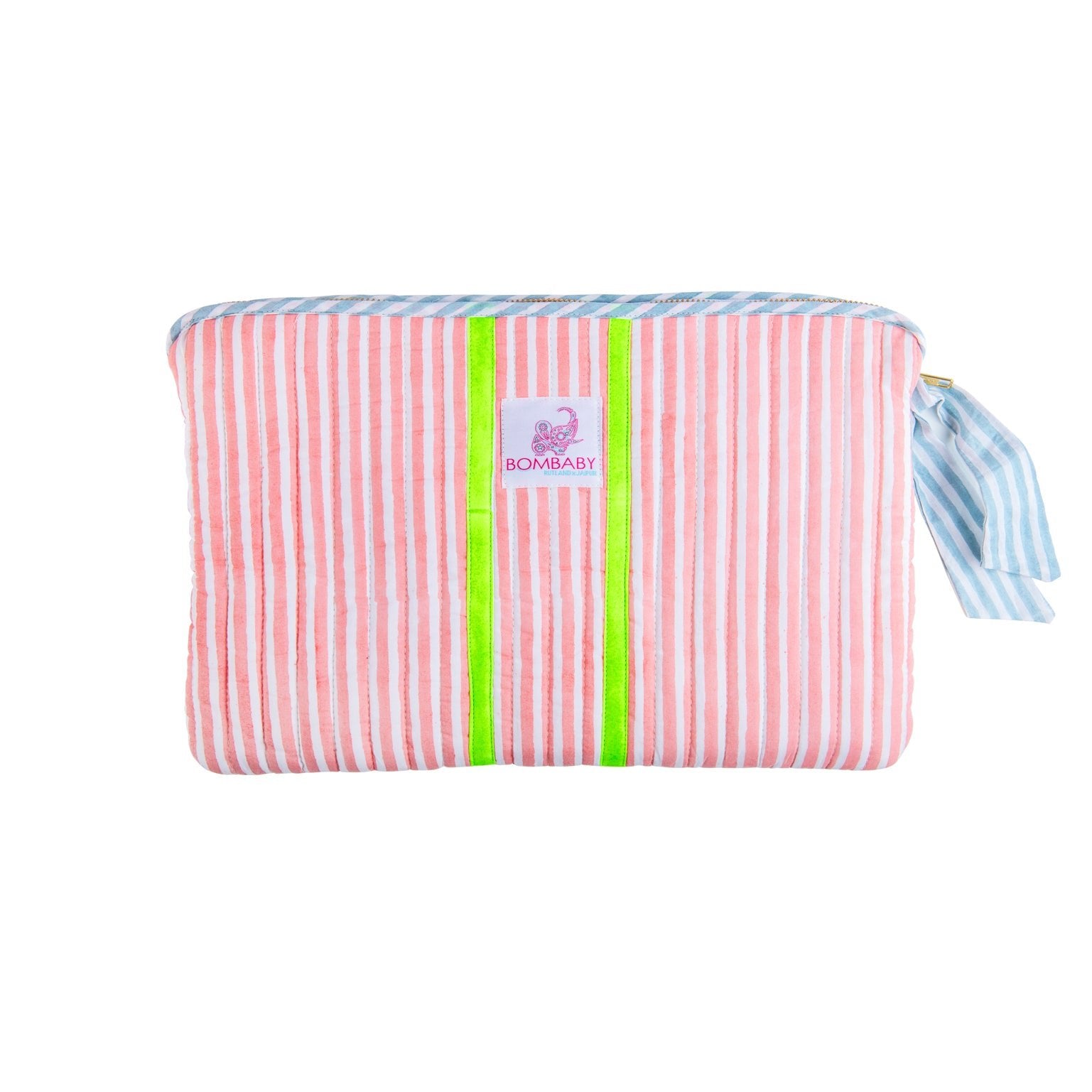 Customised Quilted Pouch | Sunwashed Pink - Bombaby