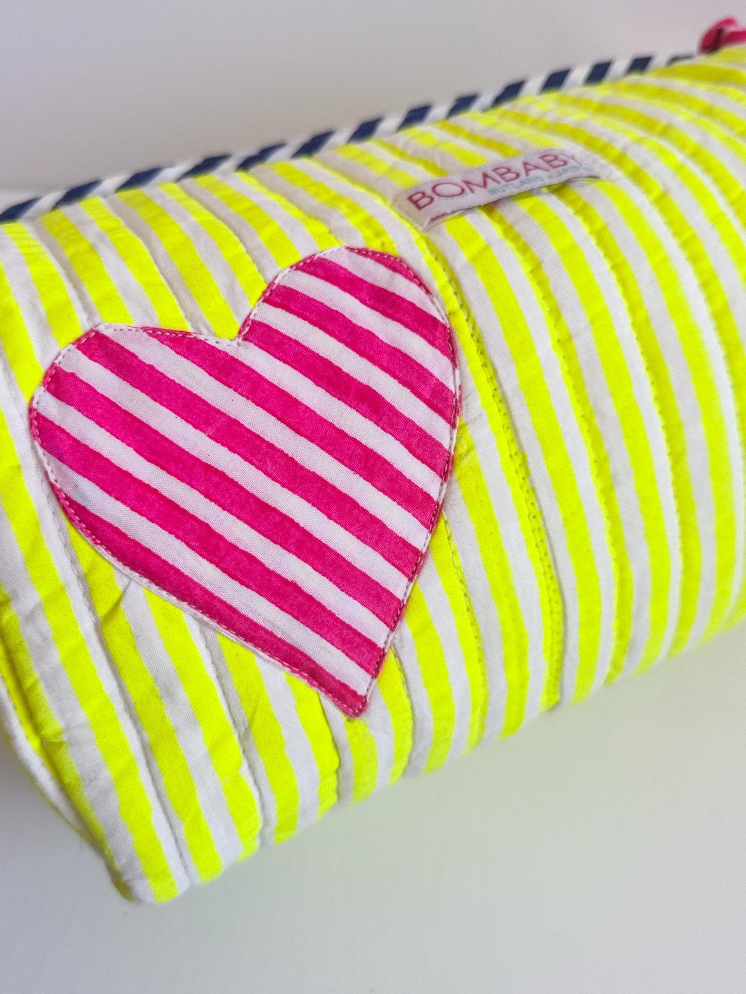 Customised Quilted Wash Bag | Limoncello - Bombaby