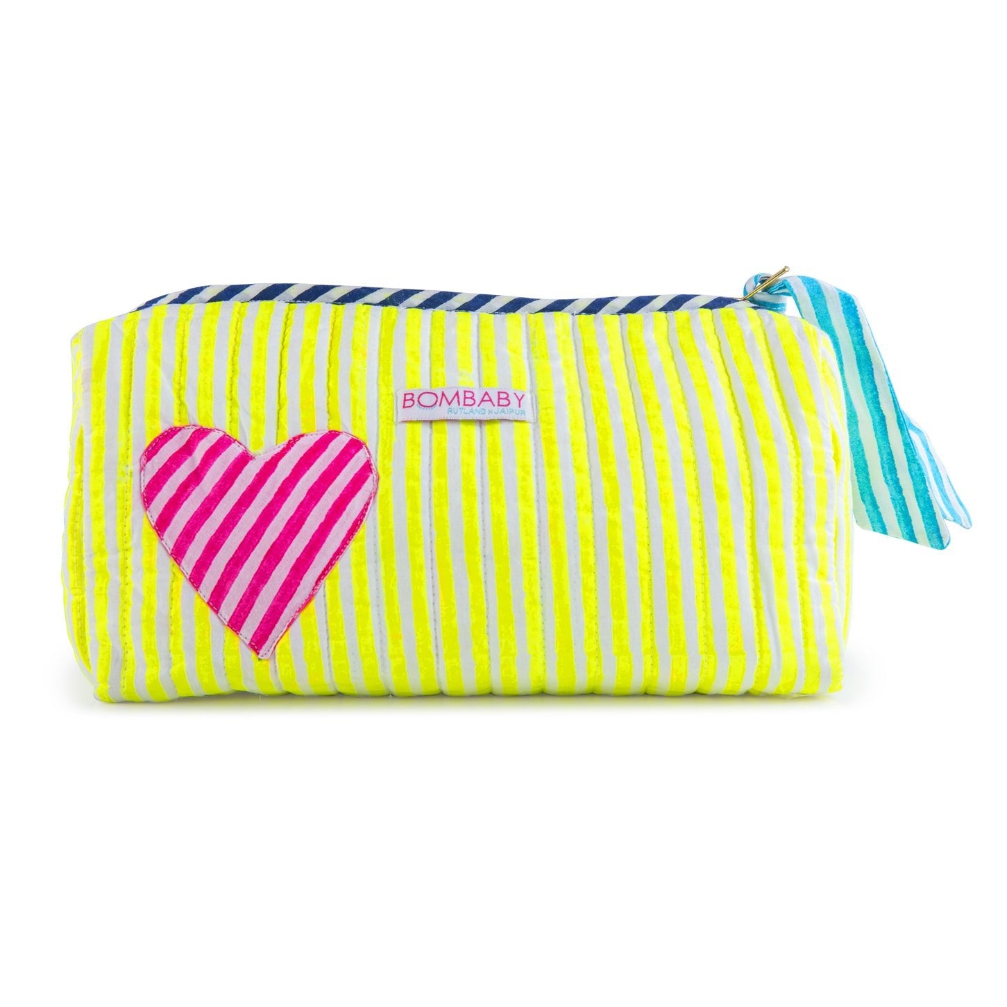 Customised Quilted Wash Bag | Limoncello - Bombaby