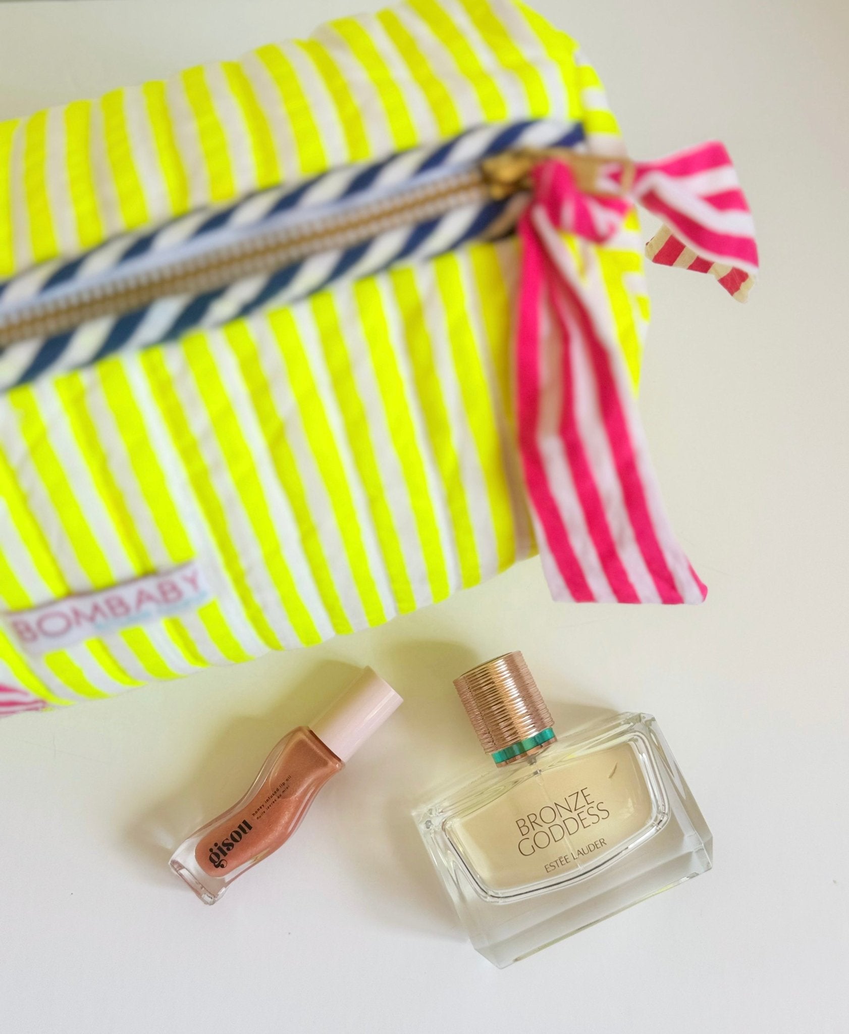 Customised Quilted Wash Bag | Limoncello - Bombaby